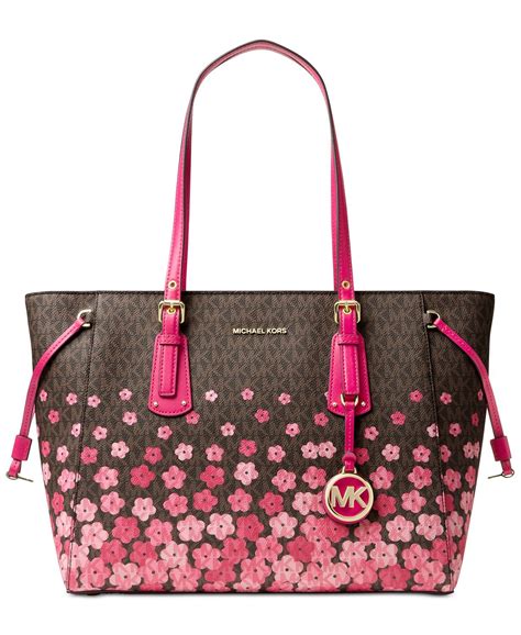 michael kors bag with flowers|floral michael kors purse.